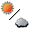 北西の風のち東の風晴れ時々くもり所により昼過ぎから雨で雷を伴う