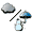 西の風のちやや強く海上では北西の風強くくもり昼前から夕方雨か雪所により雷を伴う