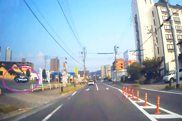 宇多津町浜三番丁 TSUTAYA宇多津店北西側交差点での一時不停止違反取り締まり その2