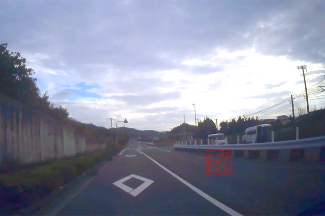 多度津町見立 県道21号上り車線 白方トンネル手前でのネズミ捕り