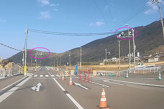 坂出市青海町 県道161号線のNシステム